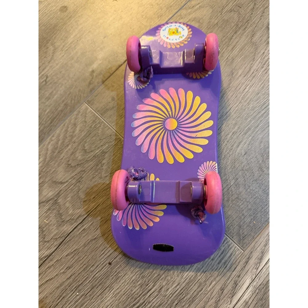 Build A Bear Skateboard Toy Plush Accessory Pink Skater Paw Print BAB Clothing